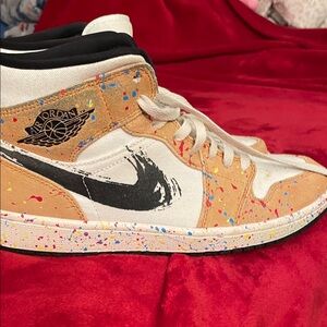 Nike Air Jordan Multicolor Splatter Sneakers